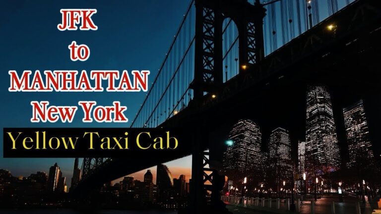 (4K)Lufthansa LH400 A340-600 Landing in NEW YORK JFK Inkl. Yellow Taxi cab to Manhatten❤️