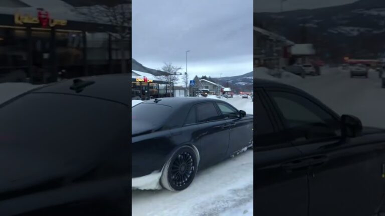 Black Rolls-Royce vs alpine snowstorm #luxurylifestyle #shorts