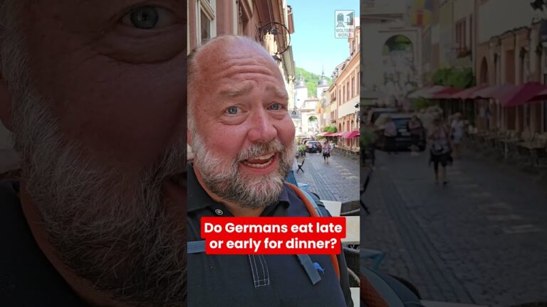 Do Germans eat late or early? #germany