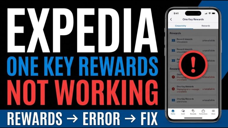 How to Fix Expedia One Key Rewards Not Working Step by Step