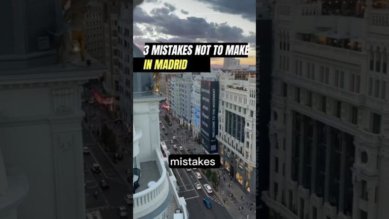 ❌MISTAKES NOT TO MAKE IN MADRID #madrid #traveltips