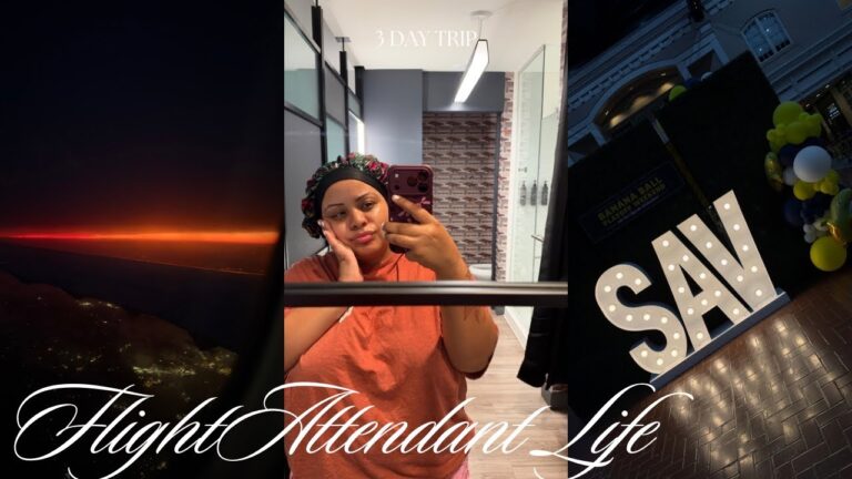 FLIGHT ATTENDANT LIFE || 4 day work trip | last trip before birthday vacay